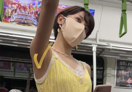 お姉さんのエロい腋！ワキ！