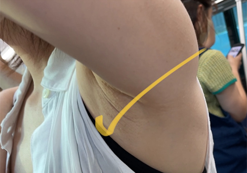 OLのエッチな腋！脇！